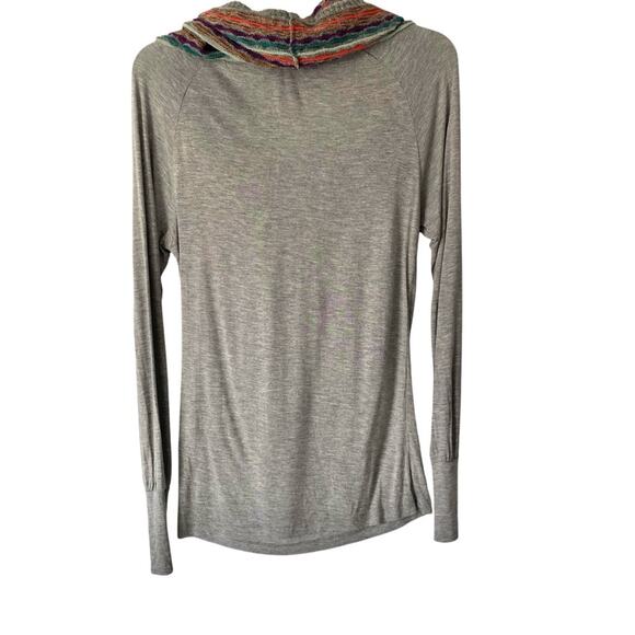 Missoni Denim Designer Knit Metallic Stripe Cowl Neck Gray Top size small - Picture 5 of 9